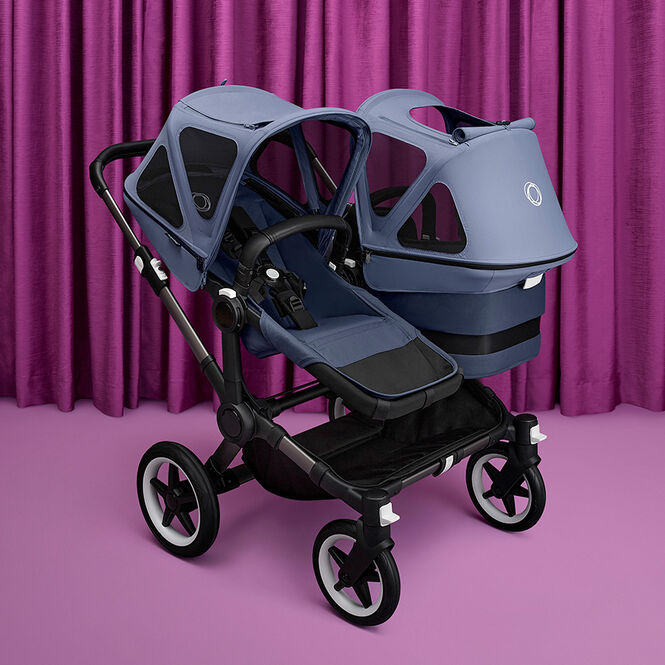 Bugaboo Donkey breezy sun canopy Misty grey Bugaboo US